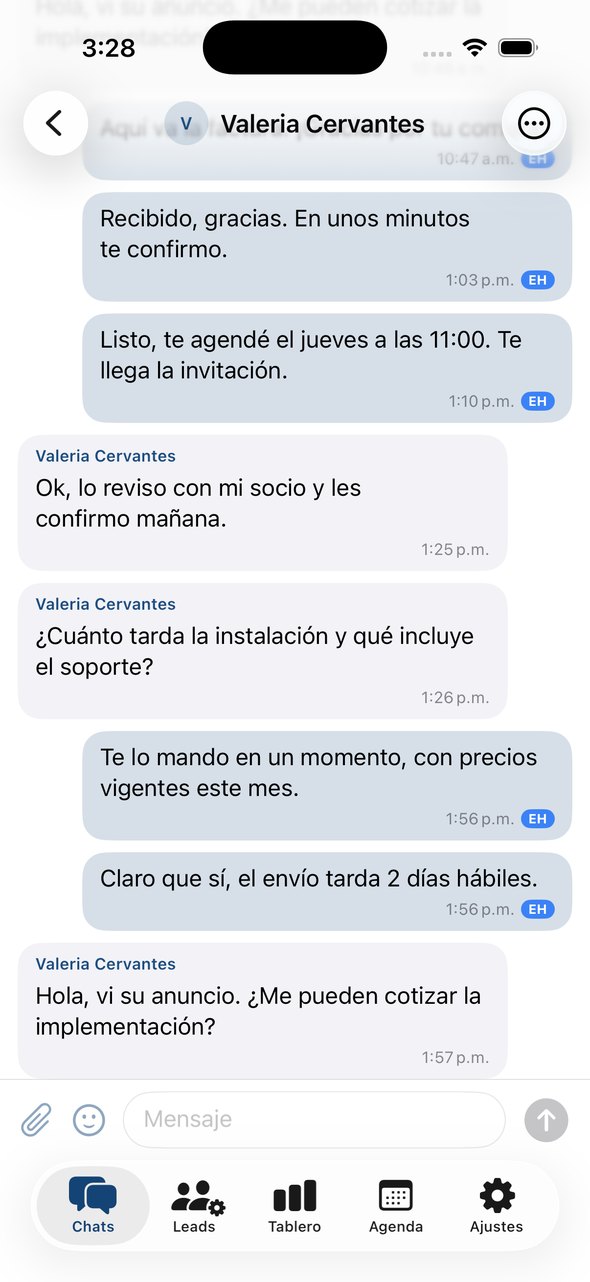 LeadBrain: Conversación en tiempo real